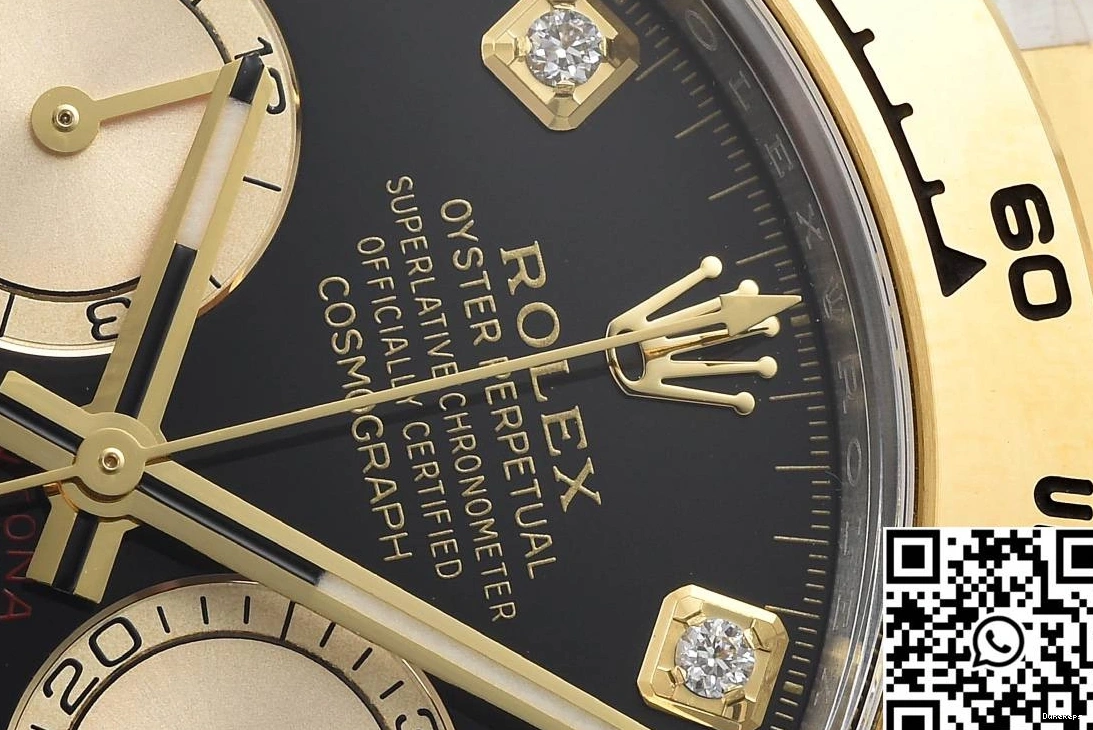 Daytona Factory Diamond Clean Rolex M126503 Hourmarker Cosmograph Bezel Gold 0923